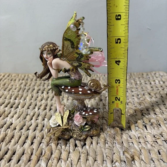 Ebros Amy Brown Thinking Of You Fairy Sitting On Wild Giant Mushroom Statue - Picture 7 of 7